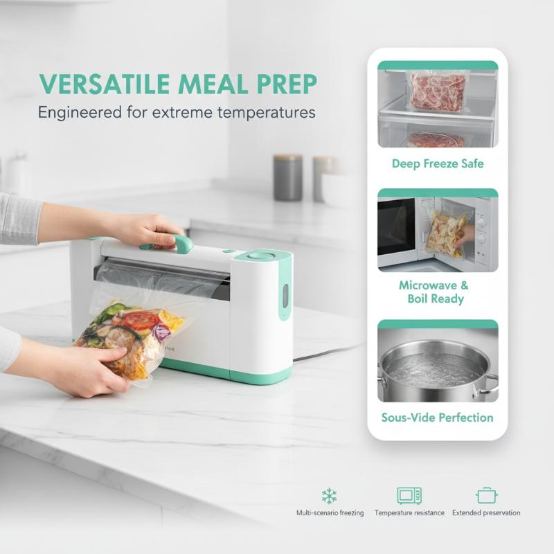 Food Storage Bag - 100 PCS BPA Free Vacuum Sealer