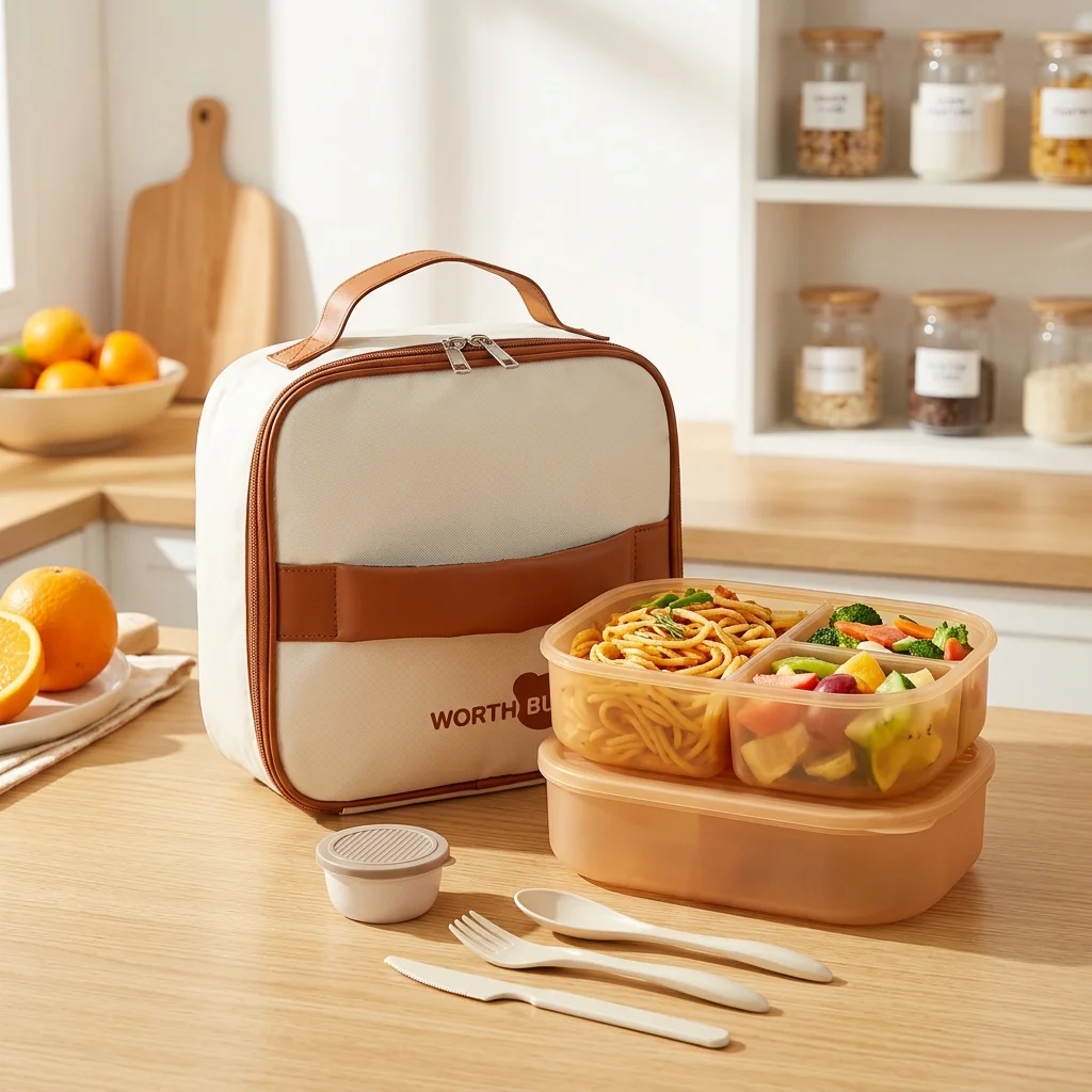 Detachable Plastic Bento Box M - Food Storage With Dividers 评论和价格