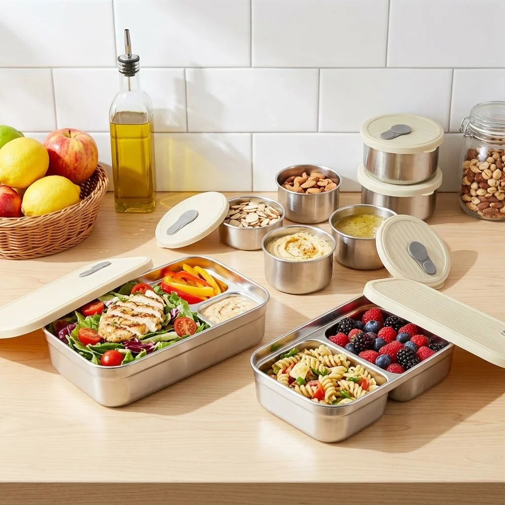 304 Stainless Steel Lunch Box  - Food Storage Oven Safe 评论和价格