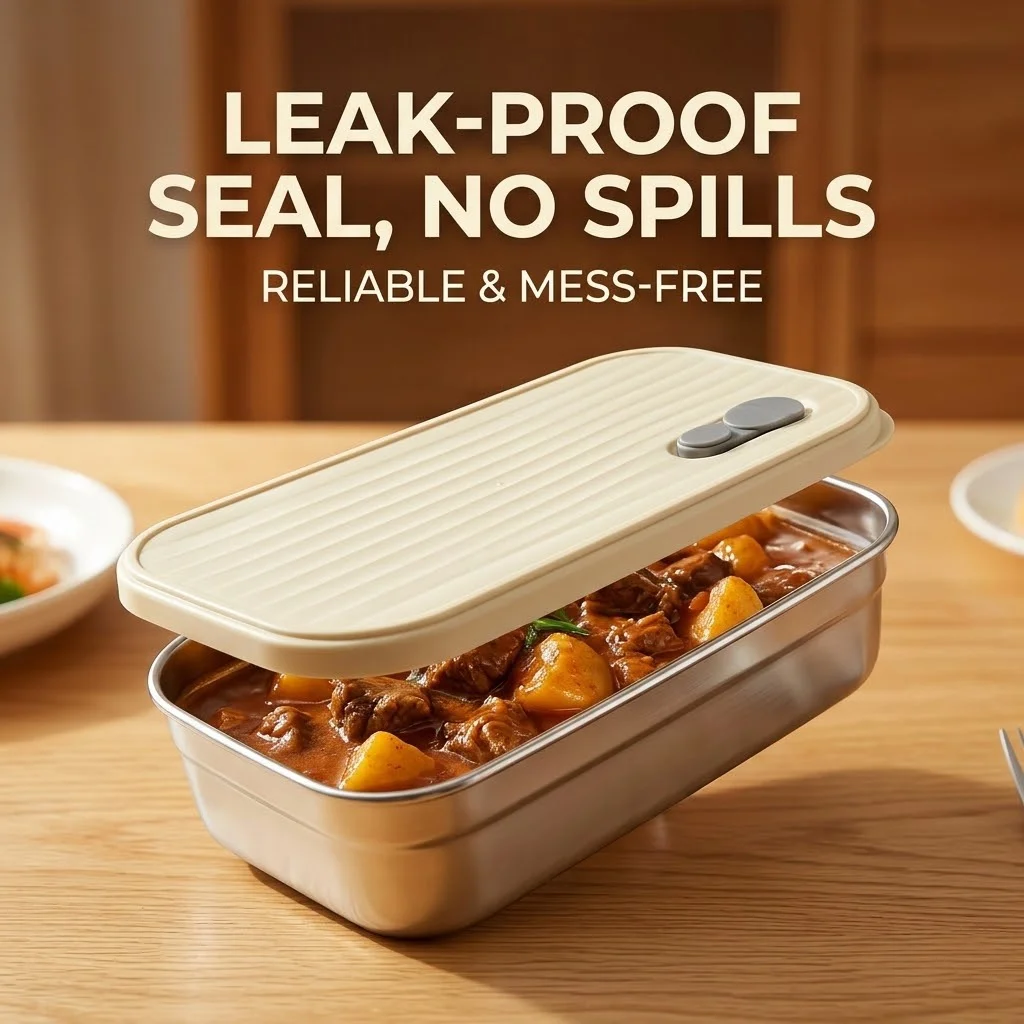 304 Stainless Steel Lunch Box  - Food Storage Oven Safe 评论和价格