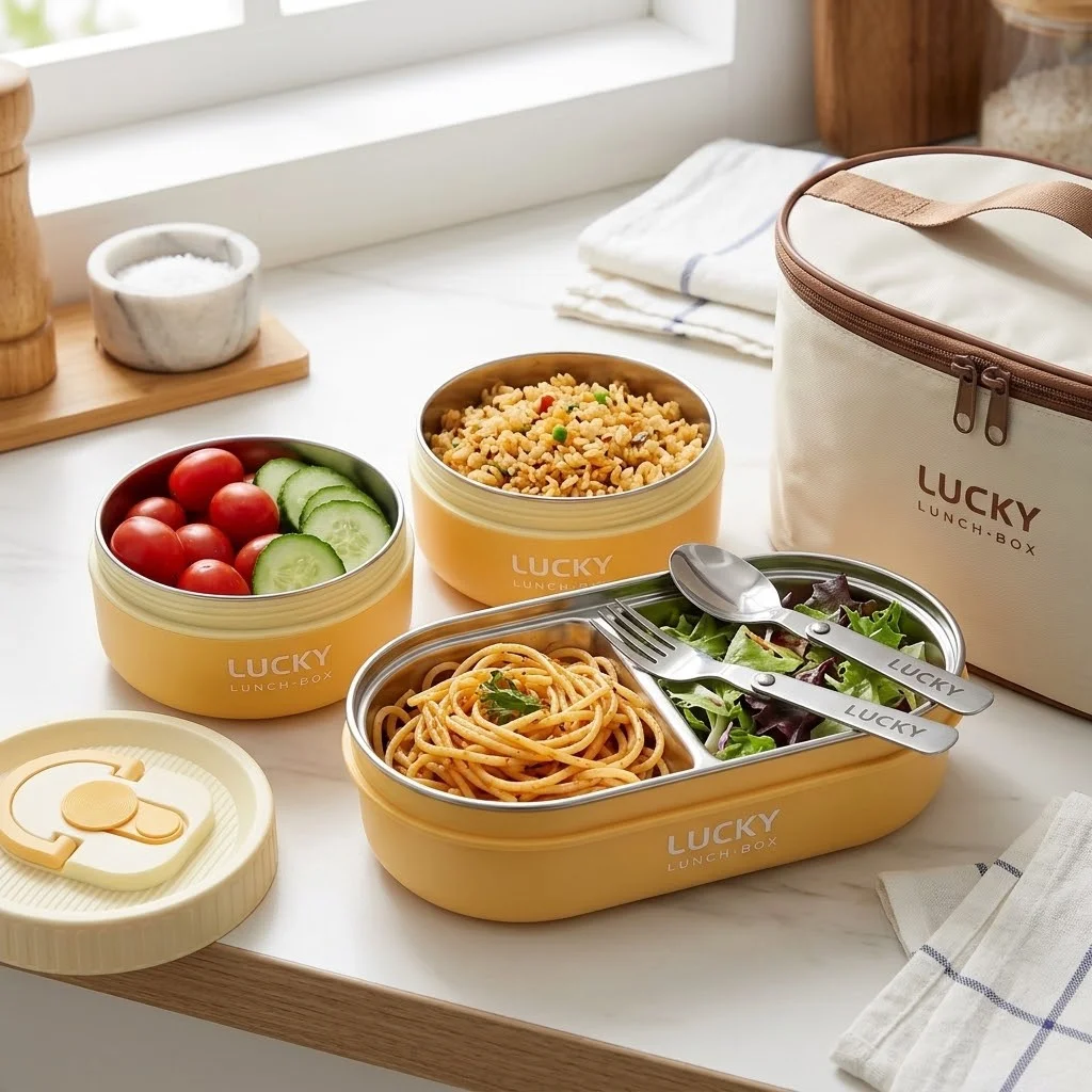 304 Stainless Steel Bento Lunc - Food Storage With Dividers 评论和价格
