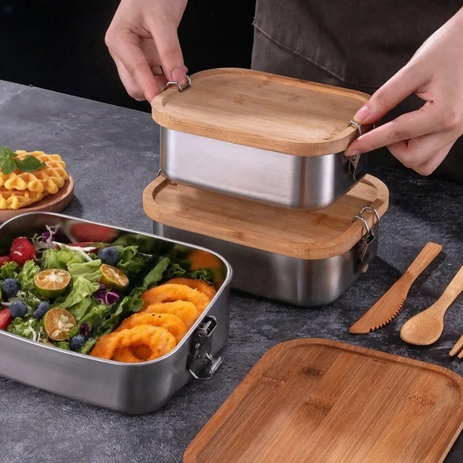 New 304 Stainless Steel Bamboo - Food Storage Oven Safe 评论和价格