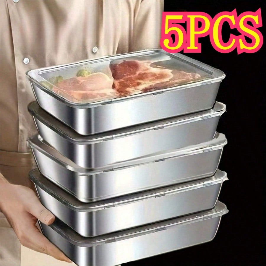 5‑Pack Premium Leak‑Proof Stai - Food Storage Meals 评论和价格