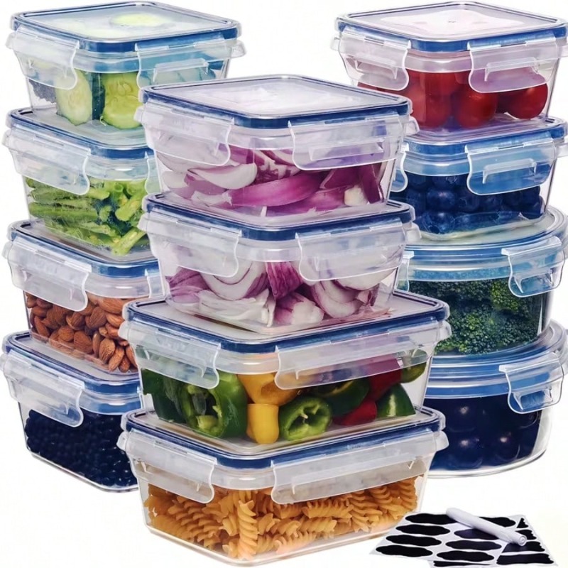 12 Piece Food Storage Containe - Food Storage Labels 评论和价格