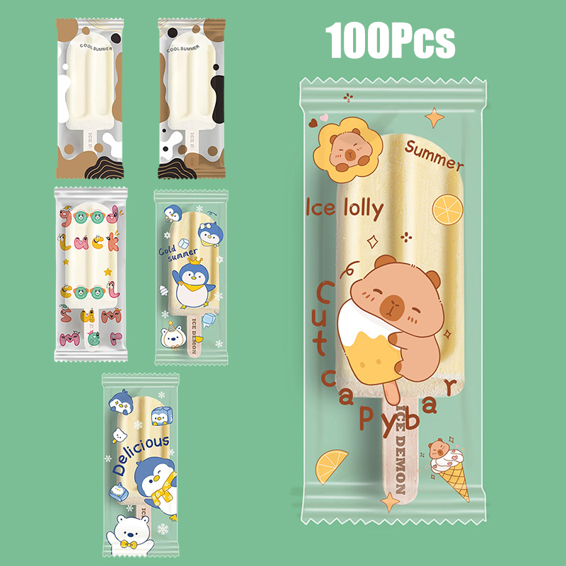 ~100Pcs Cute Cartoon Food Grad - Food Storage Bag 评论和价格