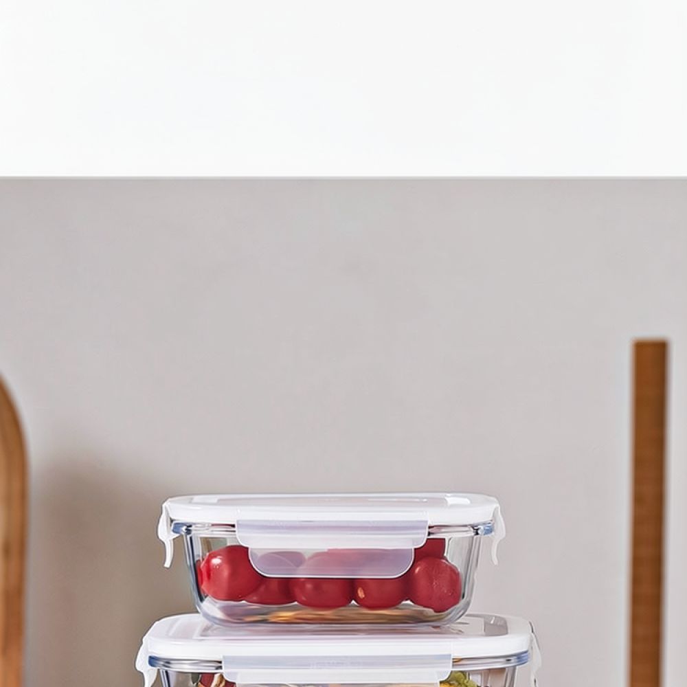 Microwave Safe Glass Bento Lun - Food Storage With Dividers 评论和价格