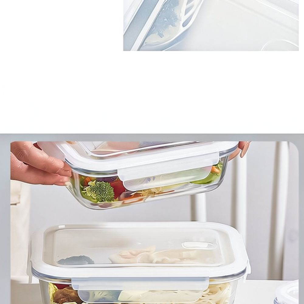 Microwave Safe Glass Bento Lun - Food Storage With Dividers 评论和价格