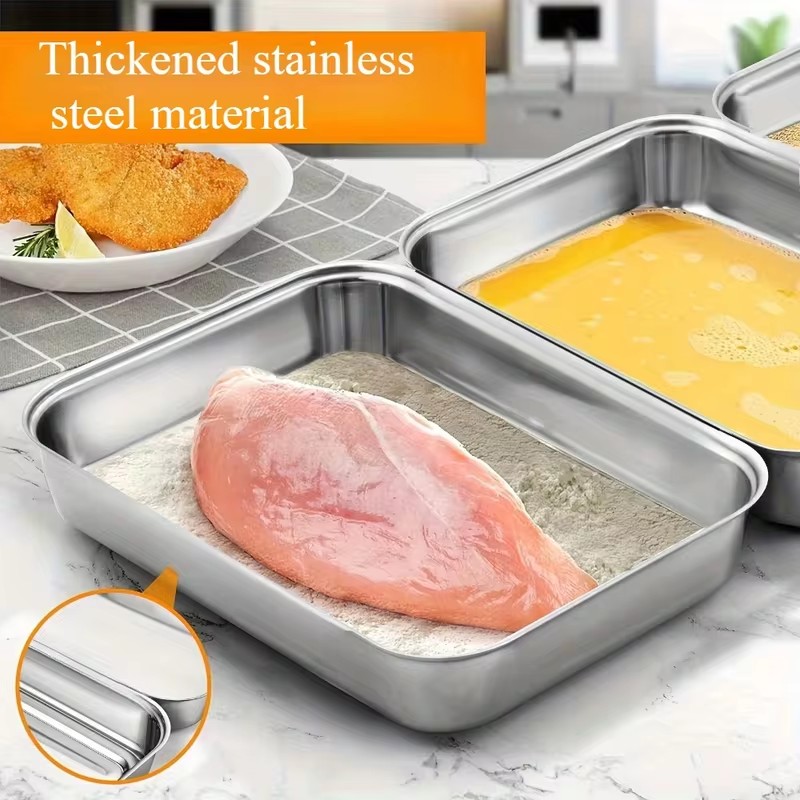 3-Piece Stainless Steel Food S - Food Storage Meals 评论和价格