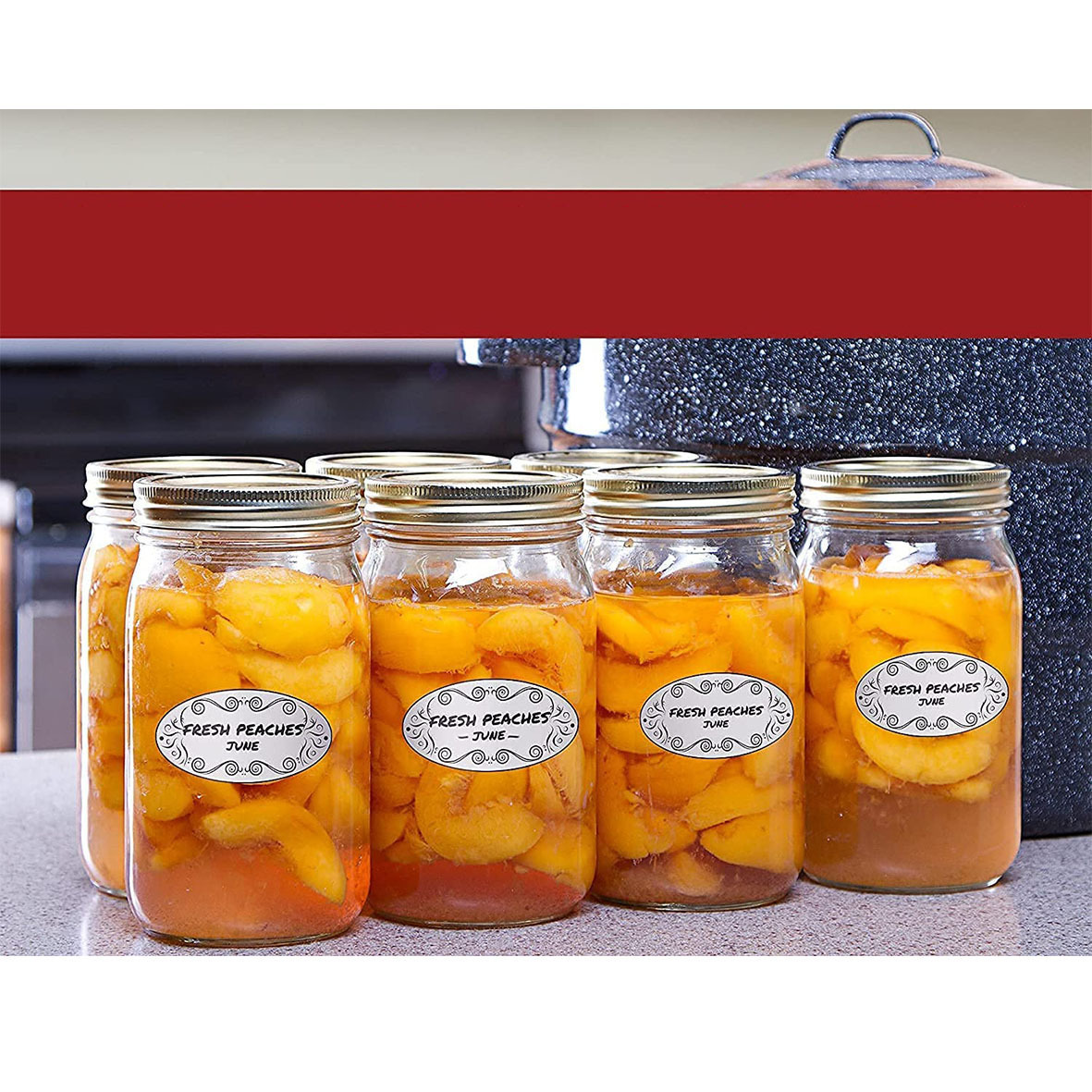 150Pcs Oval Canning Labels for - Food Storage Labels 评论和价格